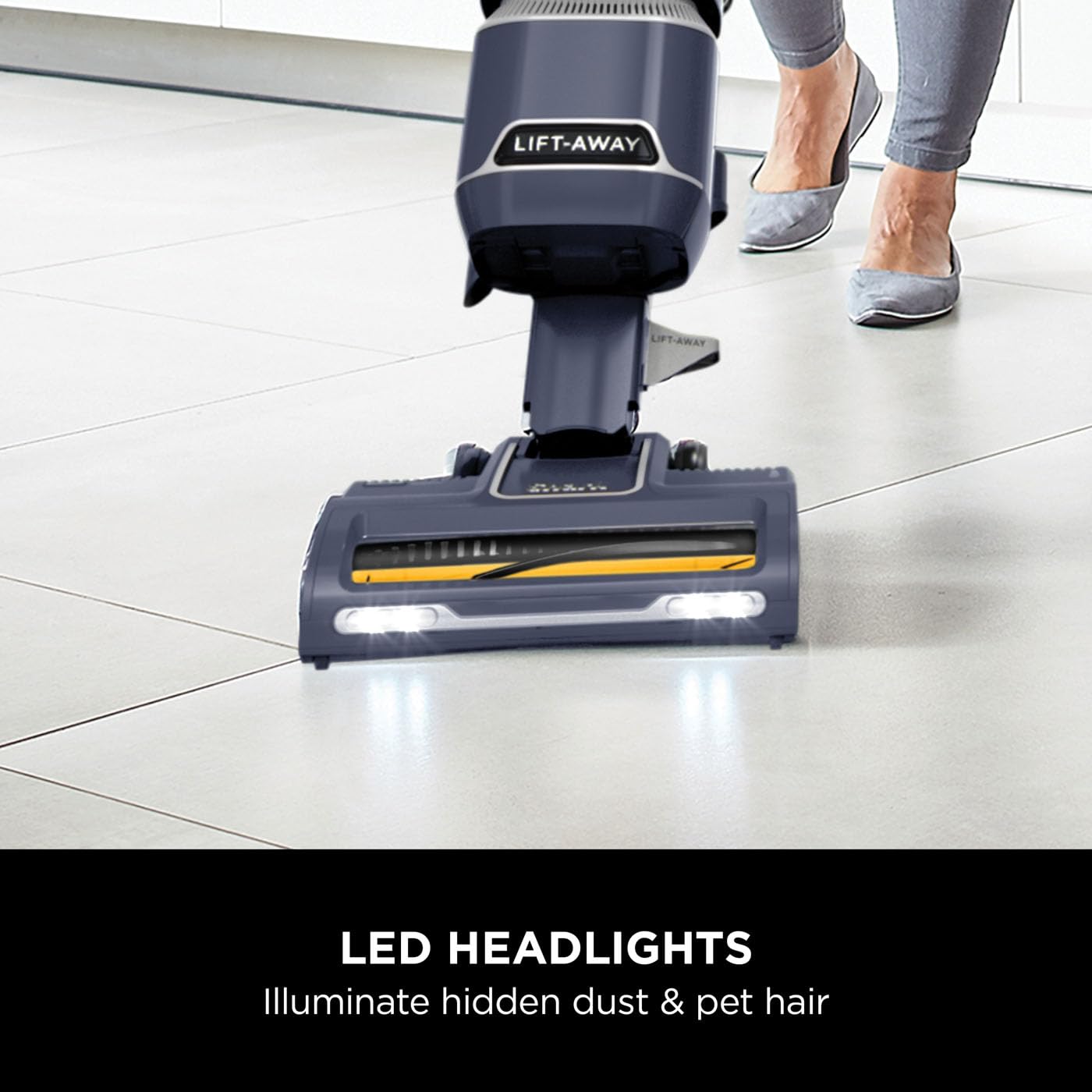 Shark Corded Upright Vacuum Cleaner 1.1L with Anti Hair Wrap Technology, LED Headlights, Lift-Away
