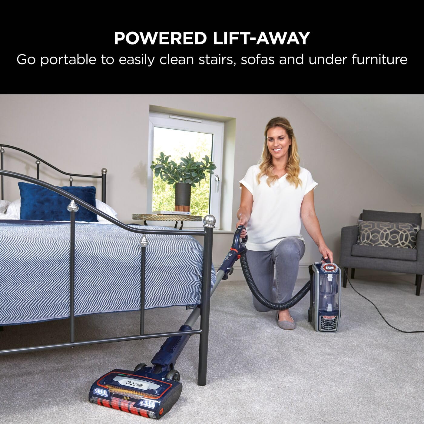 Shark Corded Upright Vacuum Cleaner,0.83L with Anti Hair Wrap Technology & DuoClean, Pet Model