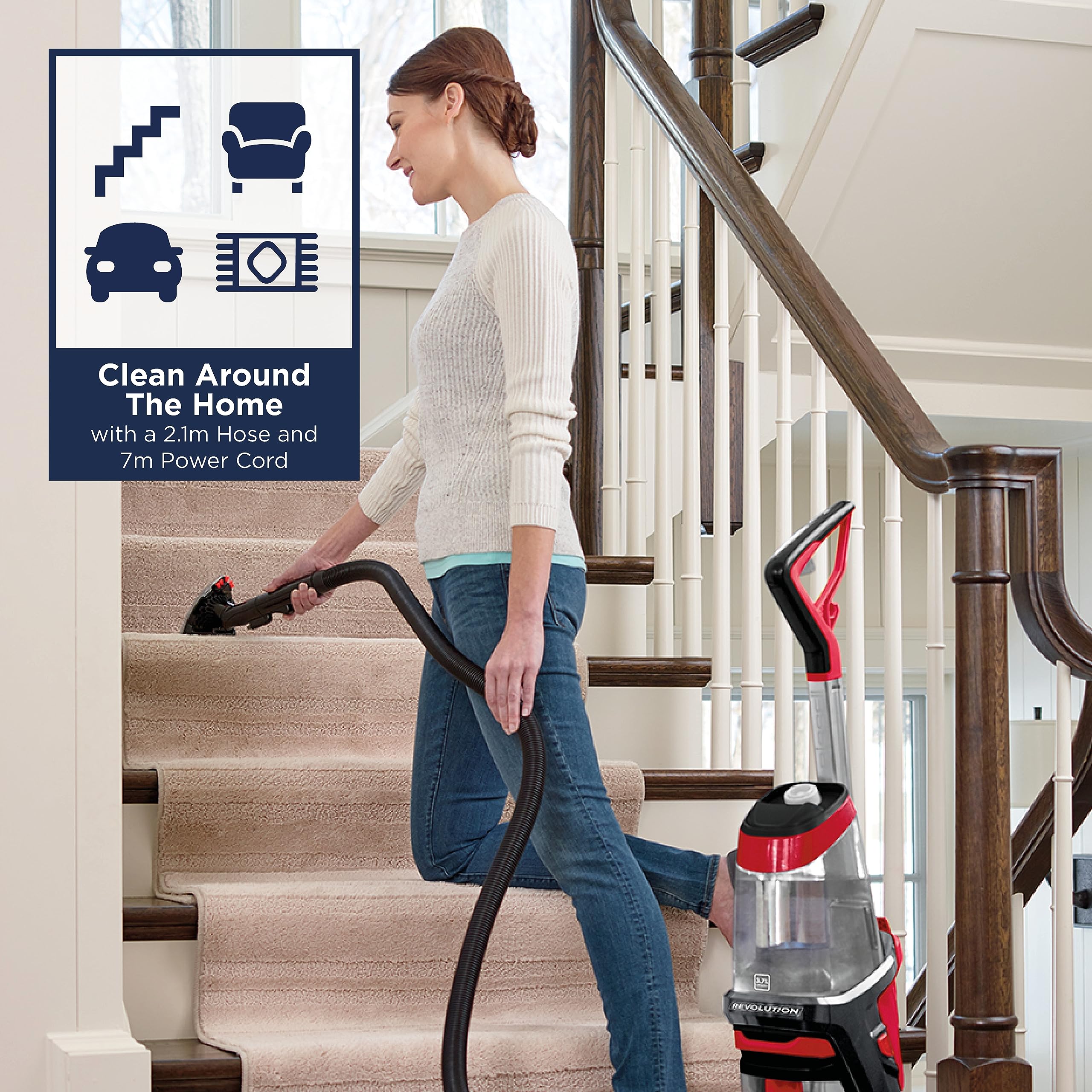 BISSELL ProHeat 2X Revolution, Carpet Cleaner, Carpet Stain Remover Outcleans the Leading Rental